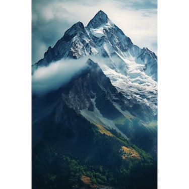 Painting Mountain on Canvas